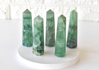 Obelisk | Green Fluorite | Crystal Tower | Crystal Point