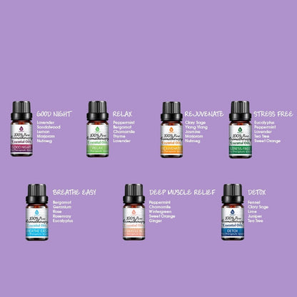14 Pack of 100% Pure Essential Aromatherapy Oils by Pursonic