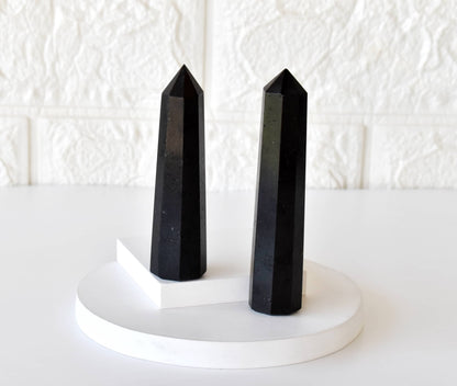 Obelisk | Black Tourmaline | Crystal Tower | Crystal Point
