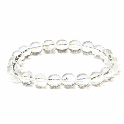 Clear Quartz Round Bead Bracelet - Pure Energy