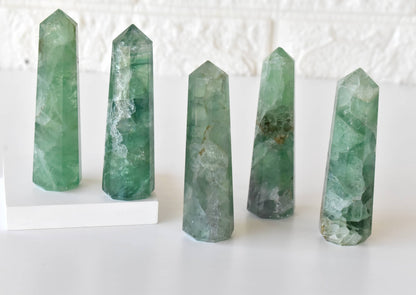 Obelisk | Green Fluorite | Crystal Tower | Crystal Point