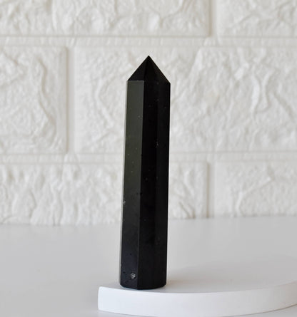 Obelisk | Black Tourmaline | Crystal Tower | Crystal Point