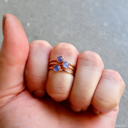 Handcrafted Copper Tanzanite Ring For Calm Daily Focus And Confidence