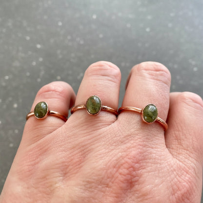 Unakite Copper Ring — Handcrafted Talisman for Grounding in Daily Ritual