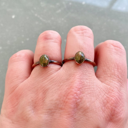 Unakite Copper Ring — Handcrafted Talisman for Grounding in Daily Ritual