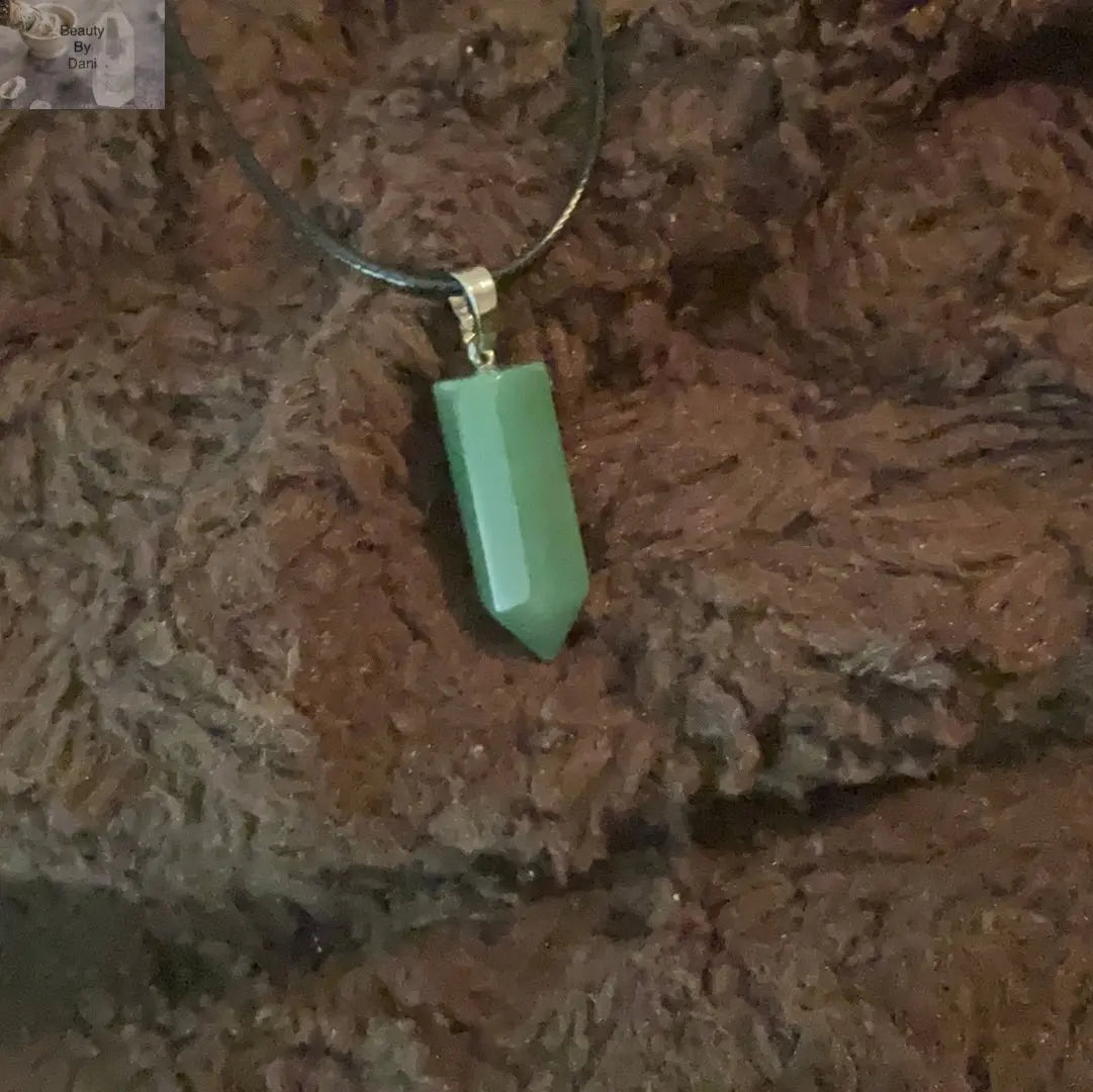 Aventurine Point Necklace - Natural Healing Crystal