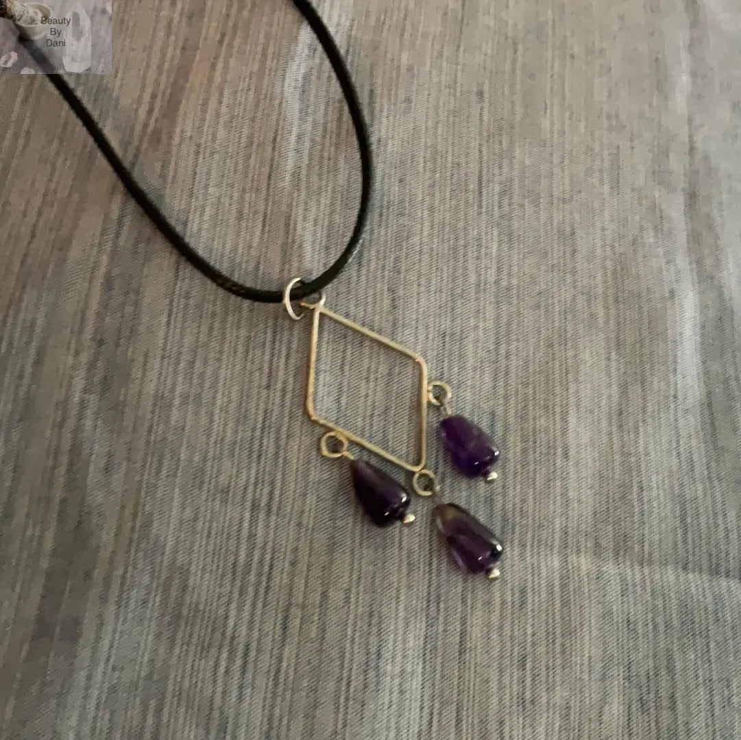 Handcrafted Amethyst Necklace for Calmness and Balance