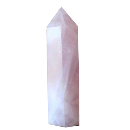 Rose Quartz Tower Wand Point Love Pink Crystal