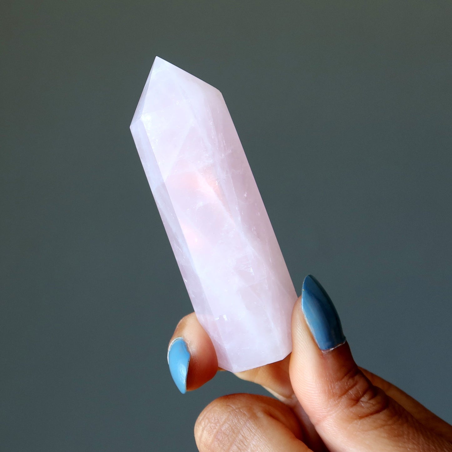 Rose Quartz Tower Wand Point Love Pink Crystal