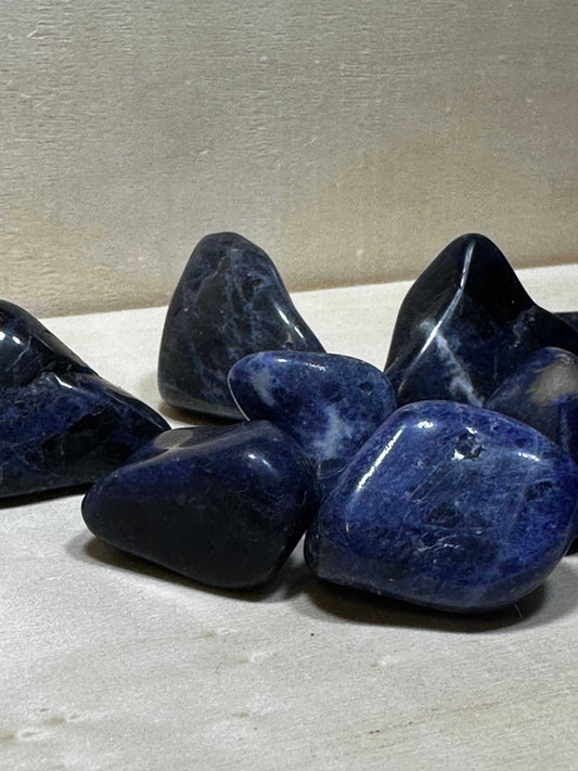 Sodalite Tumbled Stone - A grade