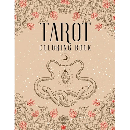 Tarot Coloring Book: Magic Witch Cards Shadows Coloring Book - Paperback